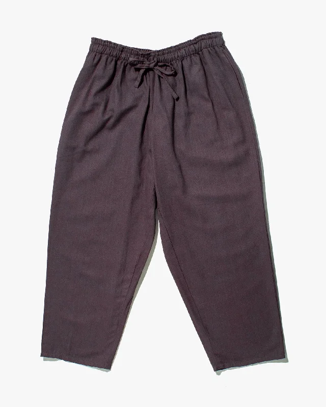 Hiking Pants polccc rugged-Wa-Modern Herringbone Drawstring Pants- Purple