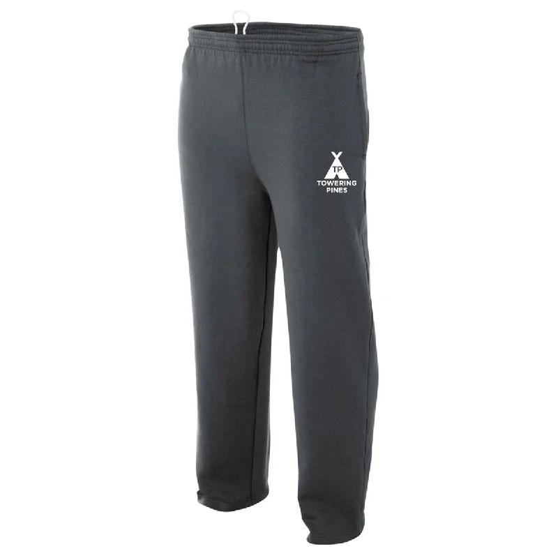 Hiking Pants slmccc hike-Towering Pines Camp Open Bottom Performance Sweatpants