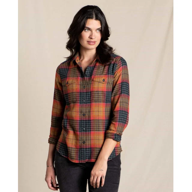 Hiking shirt with back vent-Women's Re-form Flannel Ls Shirt