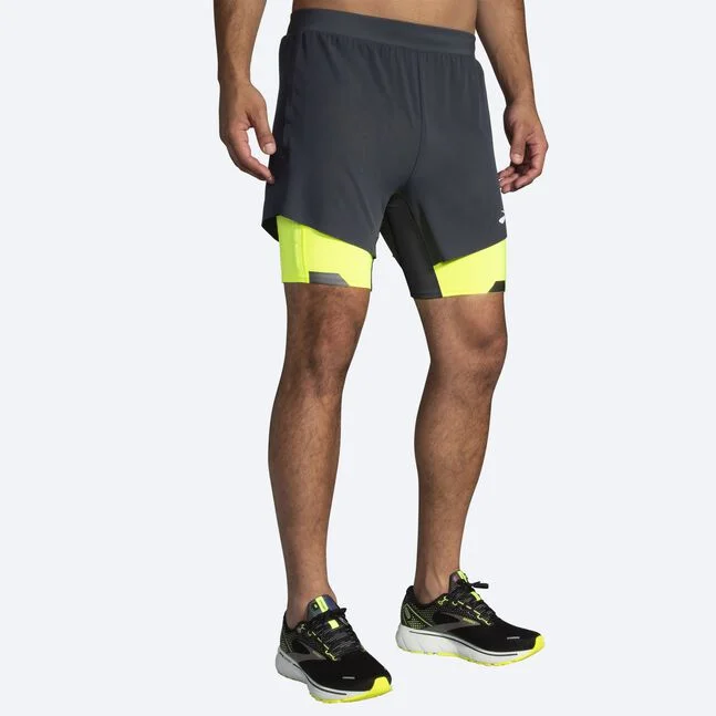 Hiking Shorts with subtle design-Men's Run Visible 2-in-1 Short