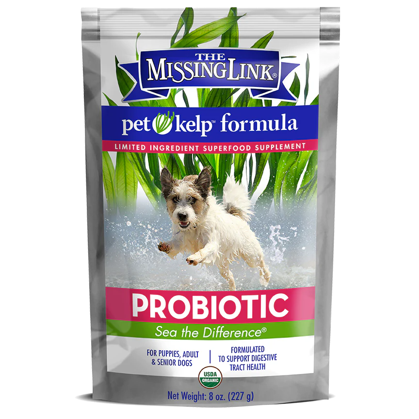 Pet Kelp Probiotic Blend Limited Ingredient Superfood Supplement for Dogs - 8oz.