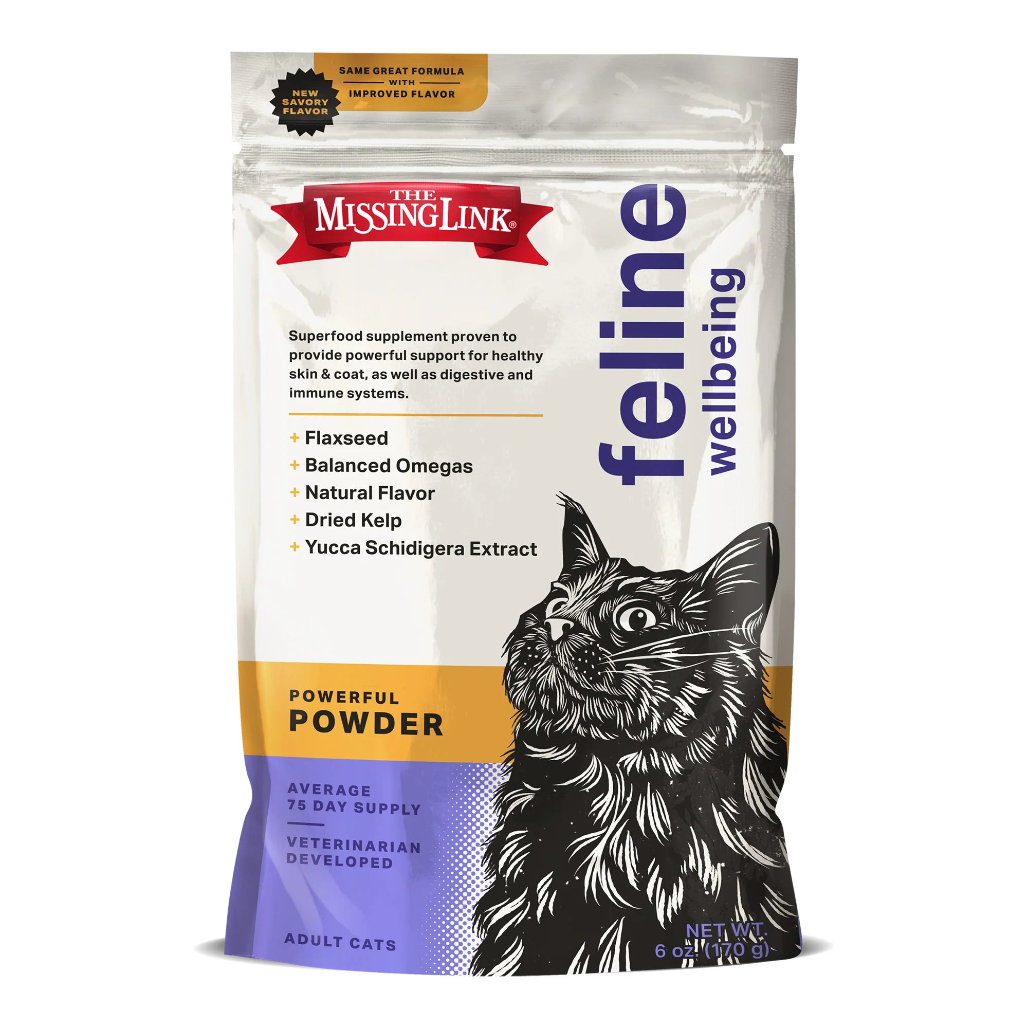 Superfood Supplement Powder - Feline Wellbeing - 6oz.