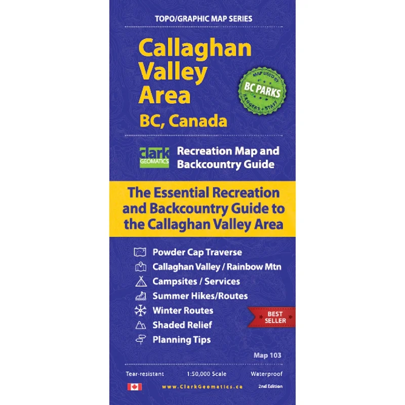 Callaghan Valley Area Map, 2nd Edition