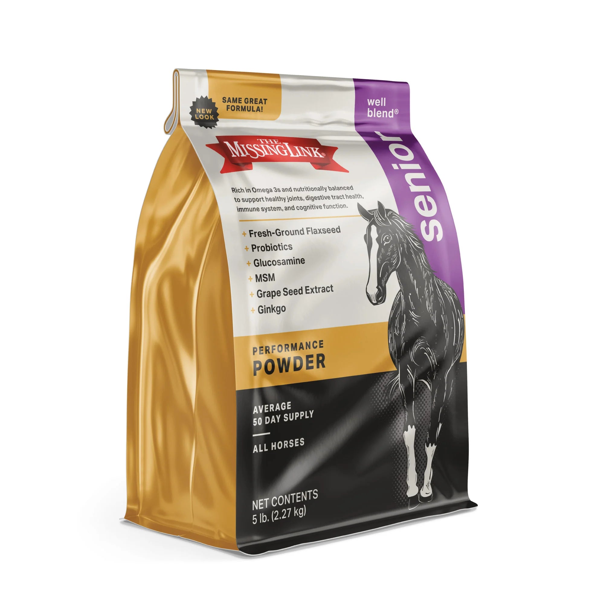 Well Blend Senior Equine Supplement Powder - 5lb.