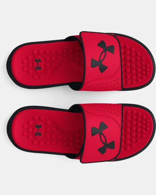 Kids' UA Ignite 7 Pro Slide Sandal - Red/Black