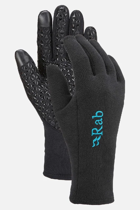 Hiking gloves with adventure blogs-Women's Power Stretch Contact Grip Glove