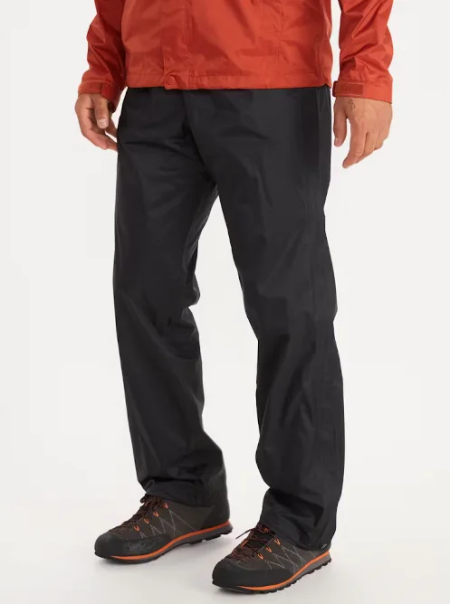 Hiking Pants solid color-Men's PreCip Eco Full-Zip Pants - Black