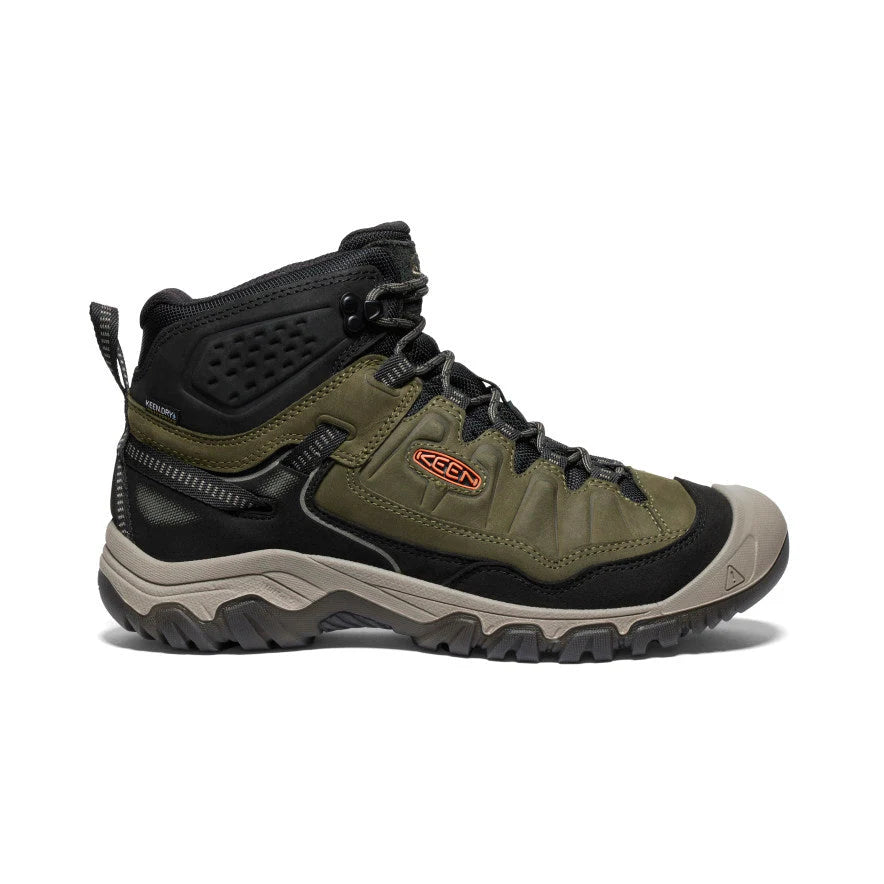 Outdoor Shoes durable construction-Targhee IV Mid WP M - Dark Olive/Gold Flame