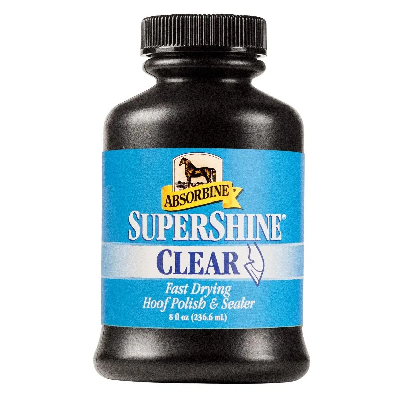 SuperShine Clear Hoof Polish & Sealer with Brush - 8oz.