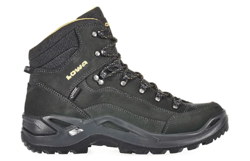 Outdoor Shoes for damp trails-Lowa Renegade GTX Mid Anthracite/Mustard M