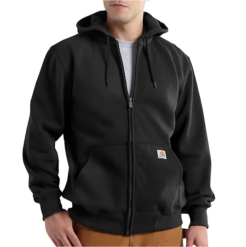 Hiking shirt ventilated tactical-Men's Rain Defender Loose Fit Heavyweight Full-zip Sweatshirt