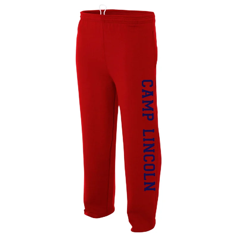 Hiking Pants cmoccc rugged-Camp Lincoln Open Bottom Performance Sweatpants