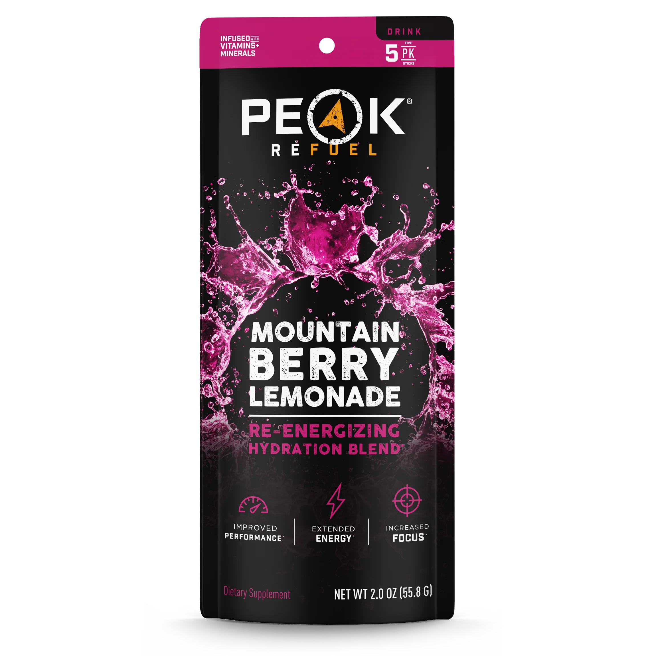 PEAK REFUEL RE-ENERGIZING DRINK STICK 5 PACK