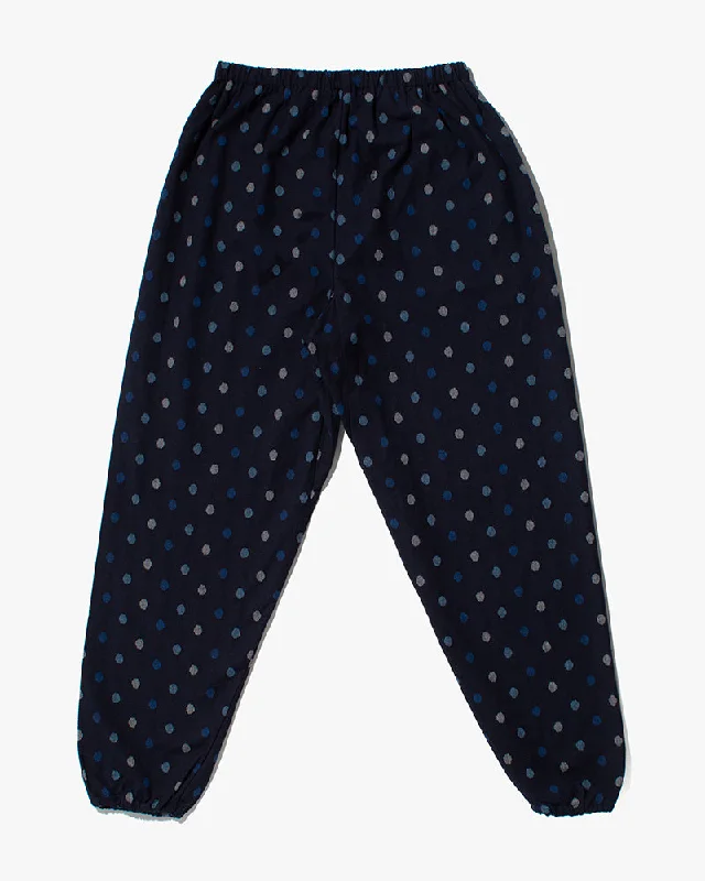 Hiking Pants black rugged-Monpe Pants, Women's, Indigo with Multi-Blue Polka Dots