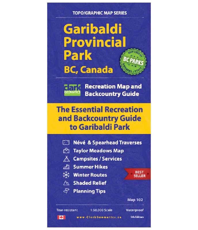 Garibaldi Park BC Map, 5th Edition