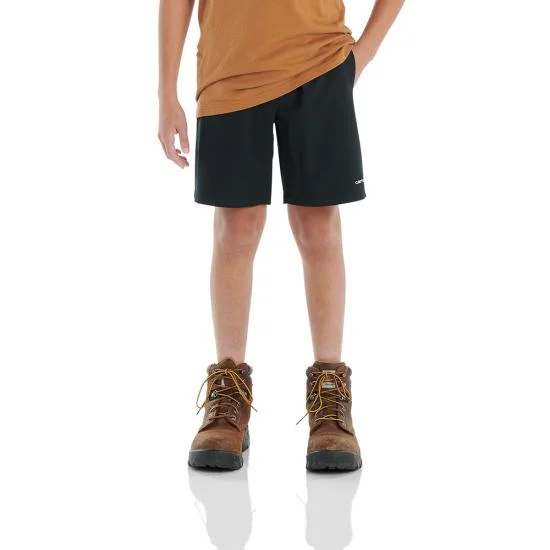 Hiking Shorts for walking versatility-Boy's Rugged Flex Loose Fit Ripstop Work Short