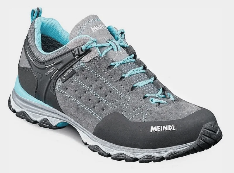 Outdoor Shoes for trail adventures-Meindl Ontario Lady GTX Grey/Blue