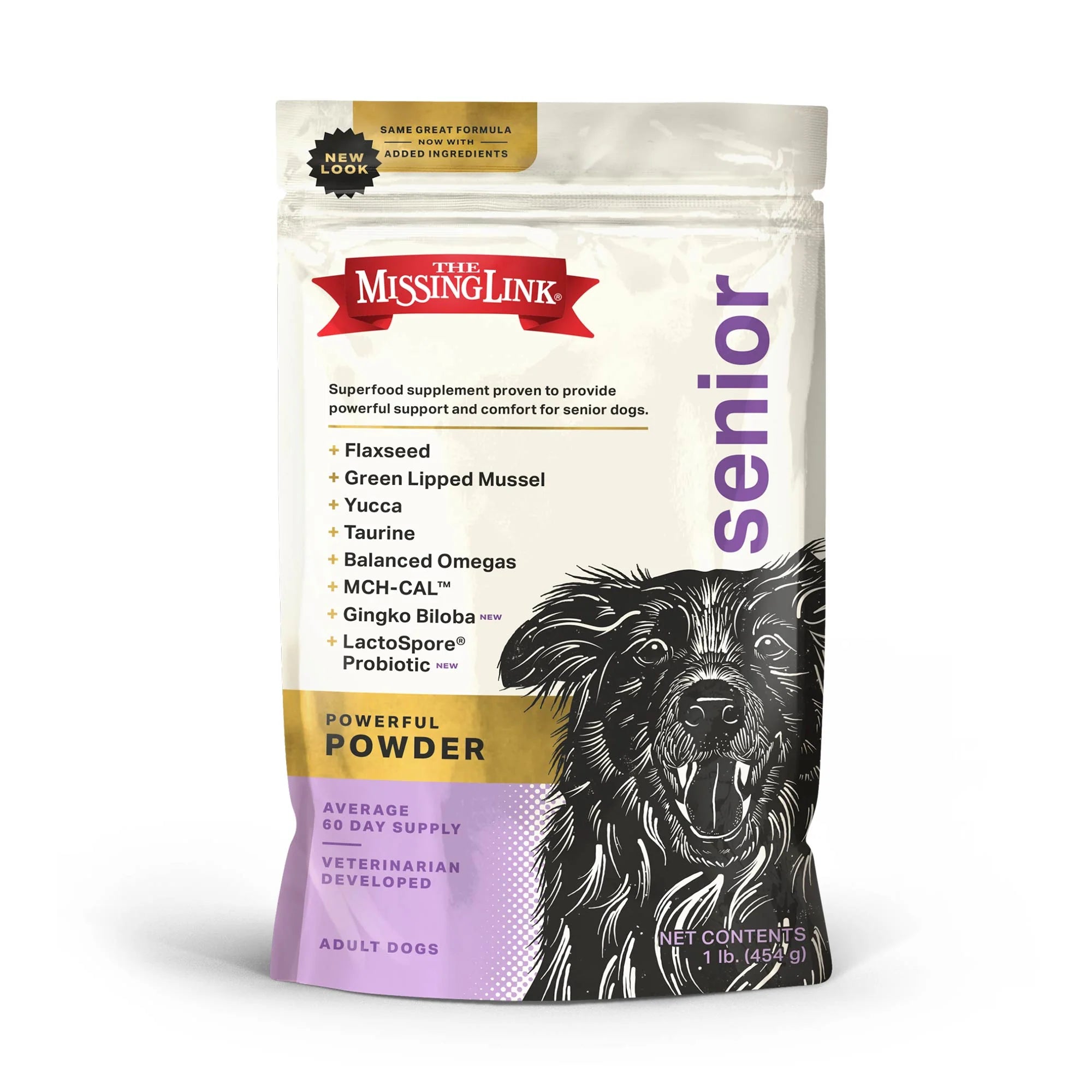 Senior Superfood Supplement Powder for Dogs - 1lb.