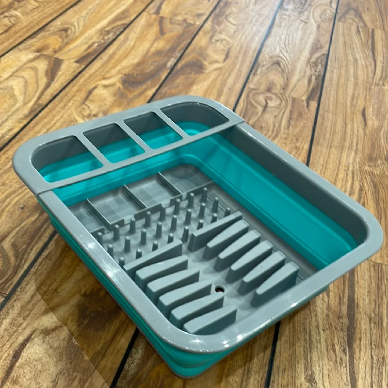 Collapsible Dish Rack with drainer