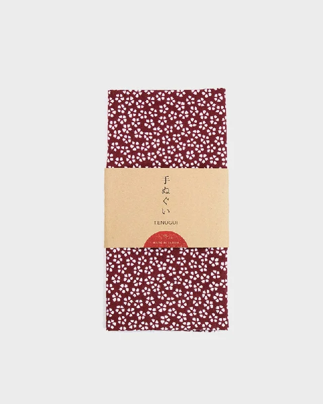 Tenugui, Classic, Sakura Burgundy