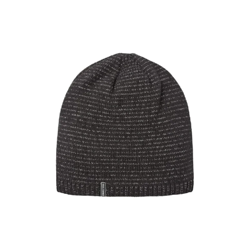 Sealskinz Waterproof Loddon Cold Weather Reflective Beanie in Black AW24